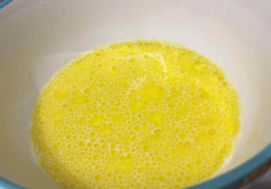 egg yolk mixture