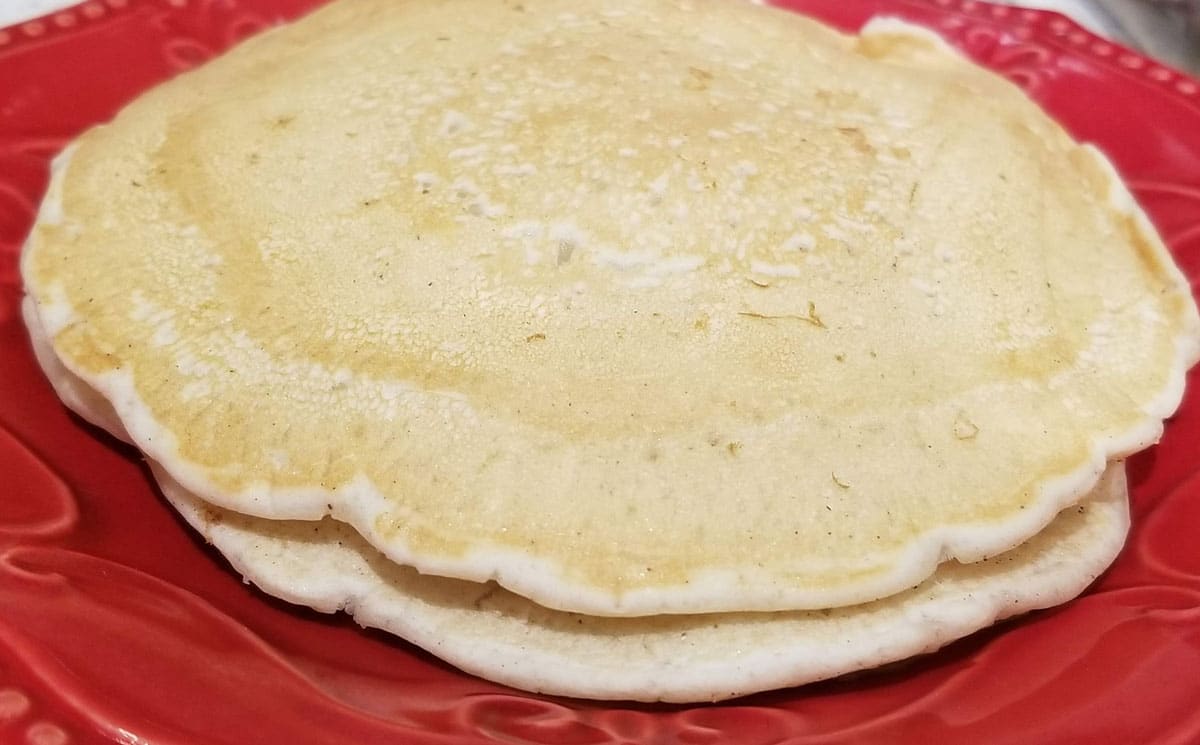 homemade pancakes without milk or eggs