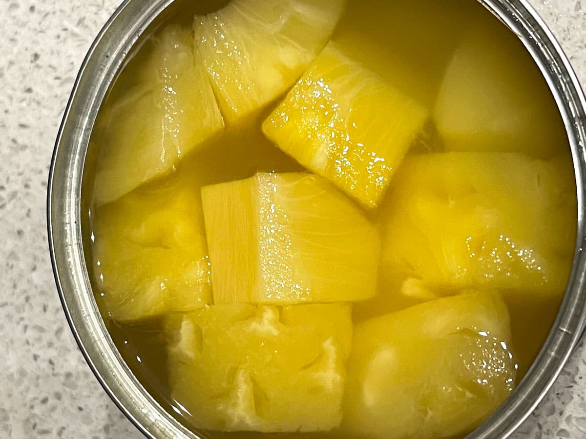 canned pineapple