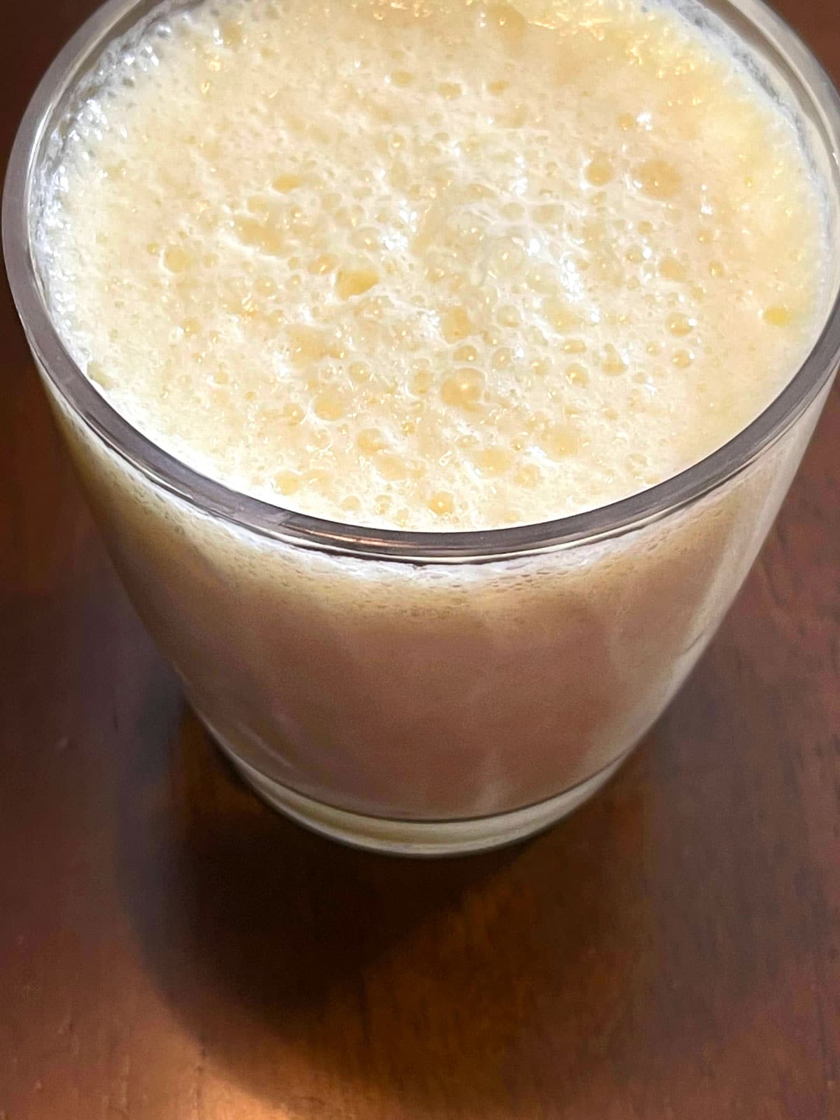 pineapple milkshake with canned pineapple