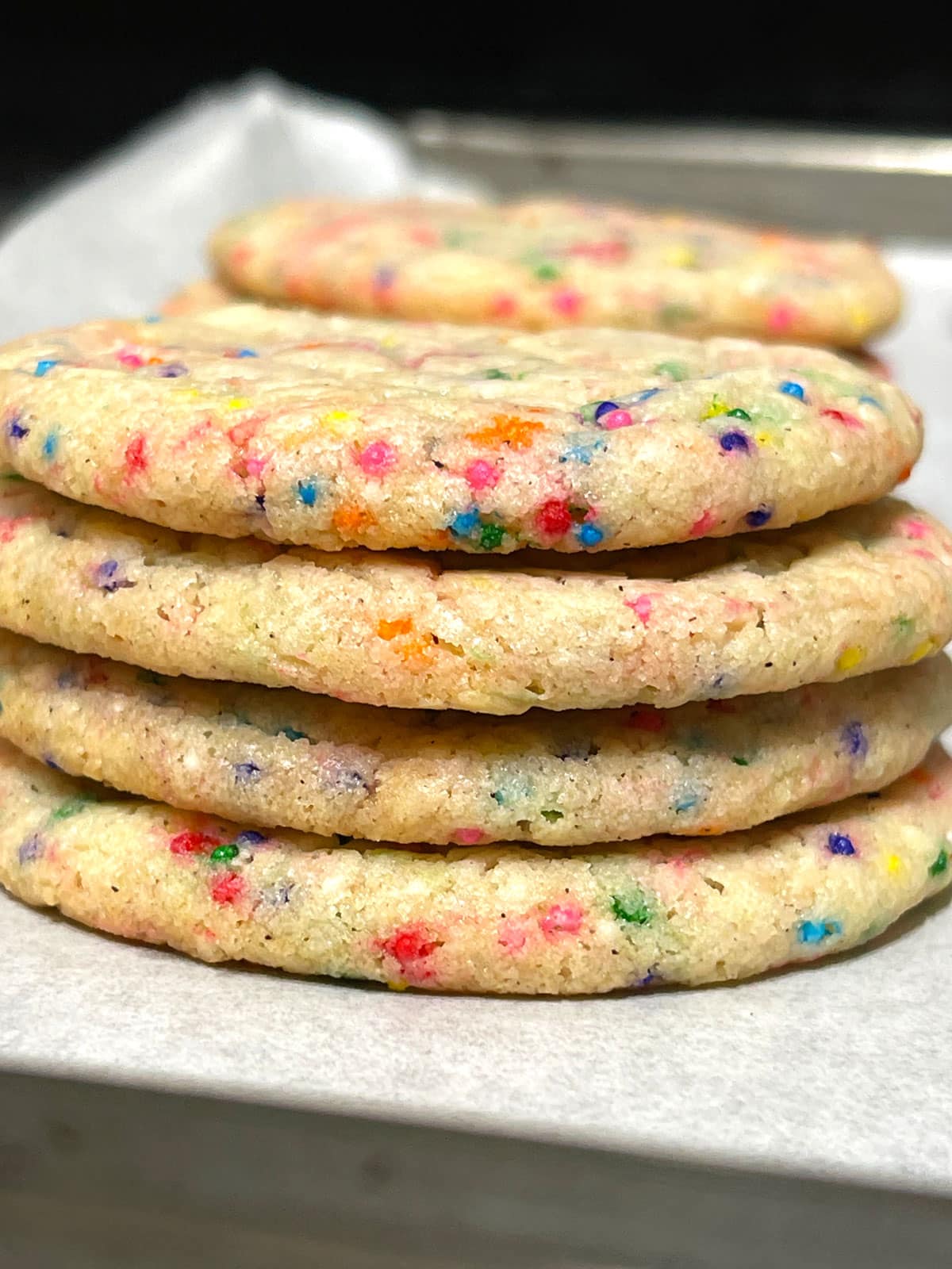 sprinkle sugar cookies with nonpareils sprinkles