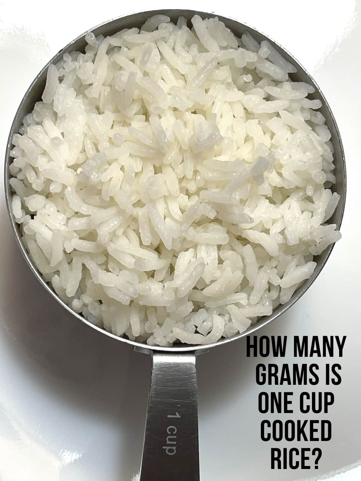 one cup cooked rice to grams