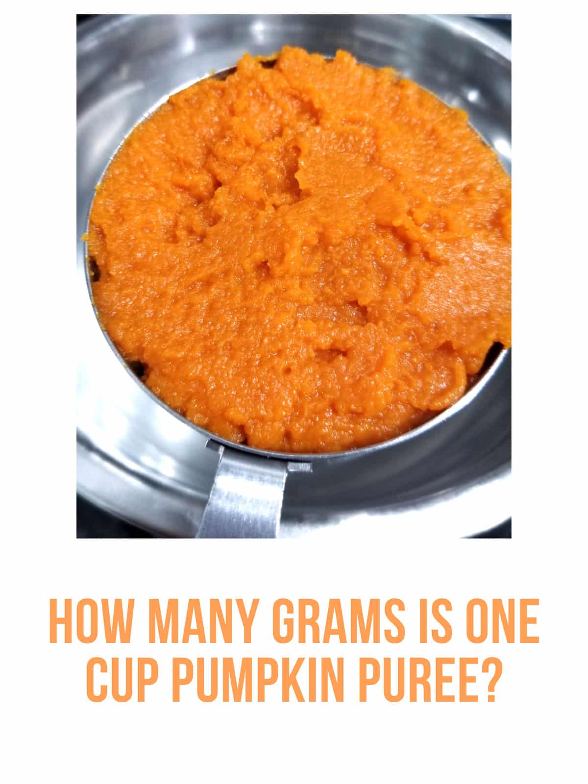 1 cup pumpkin puree to grams