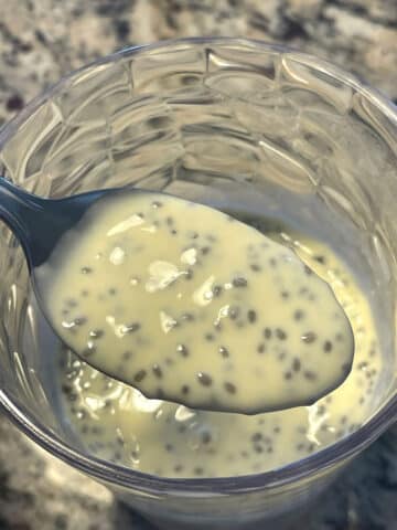 eggnog chia seed pudding