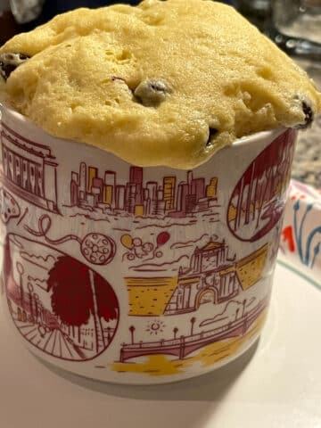 mug cake with cake mix