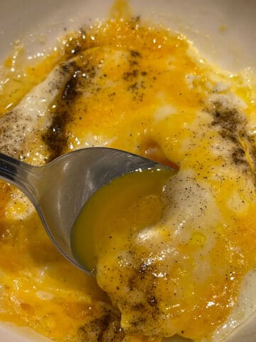 microwave fried over easy egg